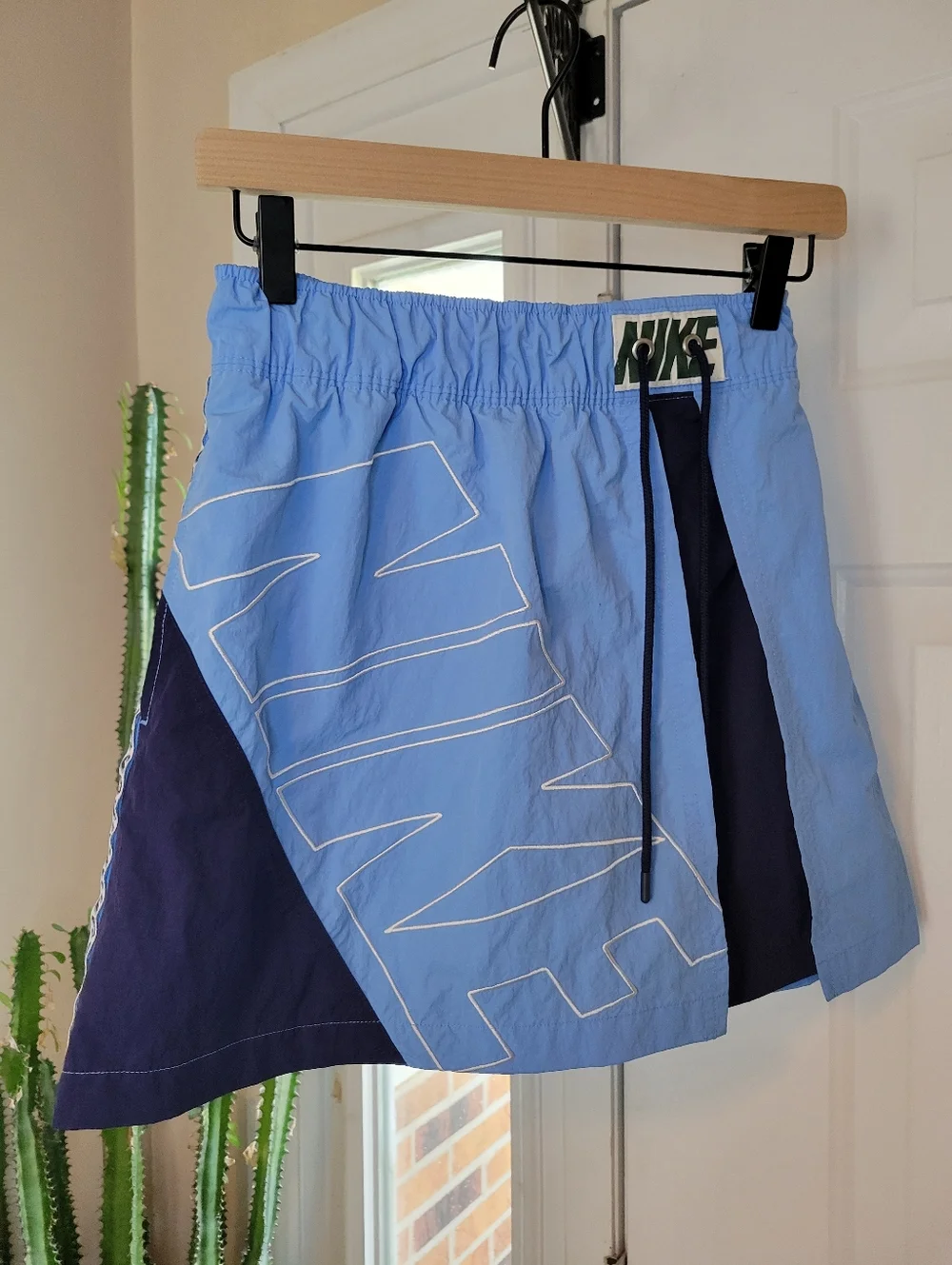 Nike Sportswear x Nike United Women's Blue Layerd Tracksuit Skirt, Size Small